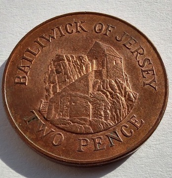 JERSEY 2 Pence 2008 ŁADNA