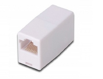 Adapter przelotka beczka gniazdo RJ45/RJ45 5e UTP