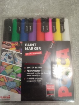 Marker UNI POSCA zest. 8 szt. PC-3M