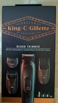 King C Gillette bezprzewodowy trymer do zarostu 