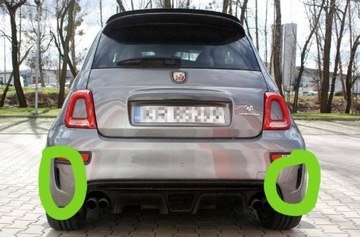 Fiat 500 ABARTH r.15- wlot powietrza zderzaka tyl