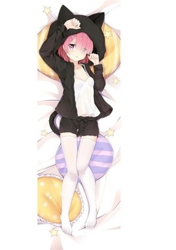 Re:Zero Ram Anime Dakimakura 140x40 poszewka