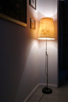 PRL Lampa stojąca oryginalna, regulowana wys.