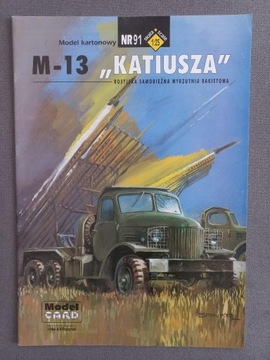 Model Card 91 KATIUSZA Wyrzutnia rakietowa