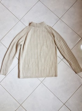 klasyczny sweter męski ciepły wełniany  półgolf