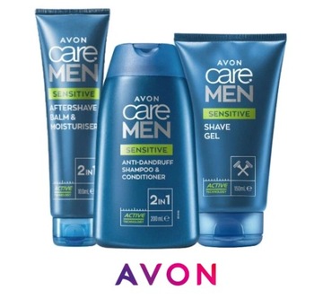 AVON Zestaw Kosmetyków Dla Mężczyzny 3w1 Care Men Sensitive