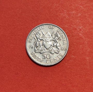 Moneta 50 centów 1980, Kenia