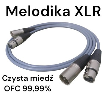 Interkonekt HiFi  2x 1m XLR Melodika MDC1230 OFC