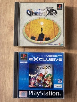 Grandia PAL i NTSC dwie gry PSX PS1 unikaty 4 CD