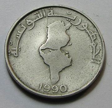 Tunezja 1 Dinar 1990 rok