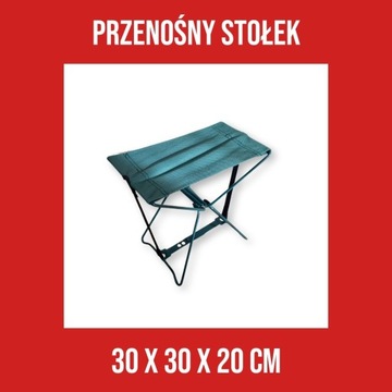 Przenośny rozkładany stołek