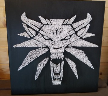 Obraz string art - Wilk (Wiedźmin)