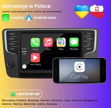 Aktywacja App-connect Carplay Android auto VW