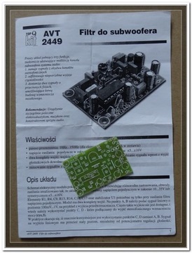 kit avt 2449 FILTR DO SUBWOOFERA