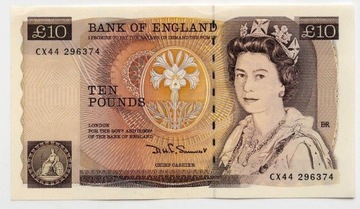 Wielka Brytania - Anglia 10 funtów 1975 P.379 UNC