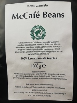 McCafe Beans (kawa z Mc Donald's)