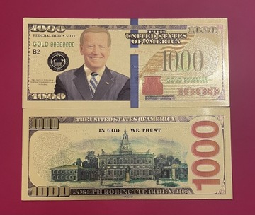 BANKNOTY POZŁACANE DOLAR