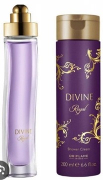 Oriflame perfumy Divine Royal i żel zestaw 