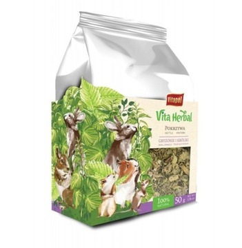 Vita Herbal dla gryzo i królika,liść pokrzywy,50g,