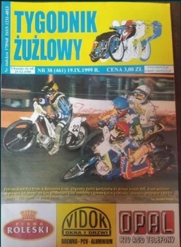 Żużel Speedway Tygodnik Żużlowy numer 38/1999 rok