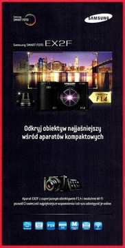 Samsung EX 2F - katalog / folder - 2012 rok