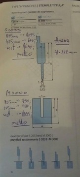 Stempel + matryca do falcowania 