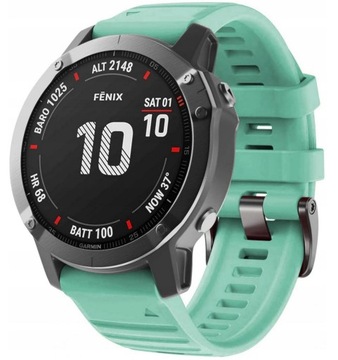 MIĘTOWY Pasek Garmin FENIX 6X PRO QuickFit 26mm