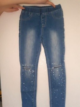 Spodnie jeans 134/140