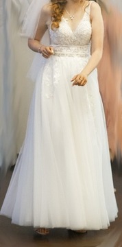 Piękna suknia ślubna stan idealny super cena
