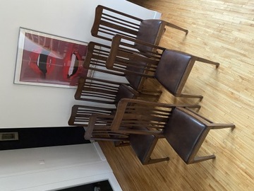 Drewniane krzesło w Stylu Antyk, Zestaw 7 krzeseł