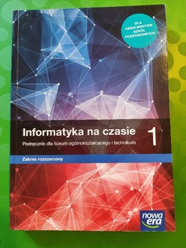 Informatyka na czasie 1 LO poziom rozszerzony