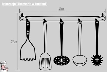 Naklejka dekoracyjna "Akcesoria w kuchni"