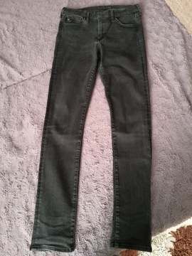 Spodnie czarne jeansowe damskie Denim 30/32