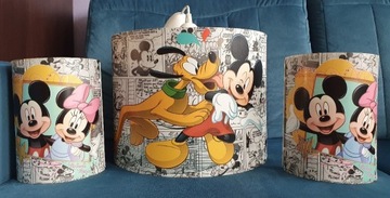 Lampa i dwa kinkiety Nowodvorski Mickey Disney 