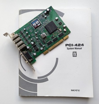 Karta MOTU PCI-424 PCIX-424 z CueMIX DSP