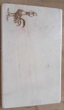 Drewniana deska do krojenia z grawerem 