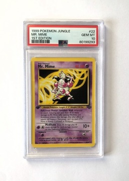 PSA 10 Pokemon Mr. Mime Jungle 22/64 1st edition