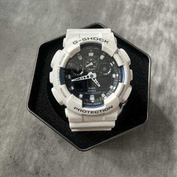 Casio G-Shock G-Classic GA-100B-7AER zegarek biały