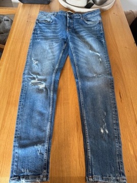 spodnie jeans ZARA slim fit 44/L vinted style rozm 34/32