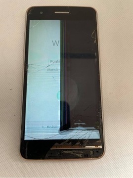 LCD ramka LG K8 (LG-M200E) +podzespoły || ZŁOTA