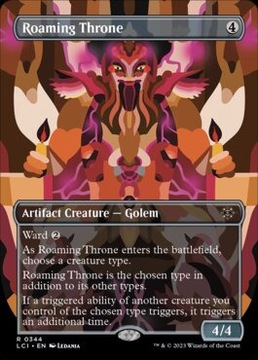 [MTG] Roaming Throne LCI *Borderless*