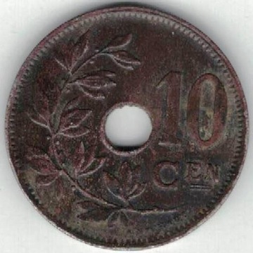 Belgia 10 centymów centimes 1926 E 22 mm  nr 3