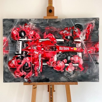 ErkyArt F1 Ręcznie malowany na płótnie 60x90 cm 