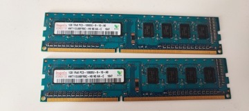 RAM DDR3 2x1GB HYNIX CL9 H9 PC3 - 10600U 1333MHz