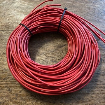 Przewód LgY 1,5mm 0,70zł/mb czerwony 450/750V 2,60m 