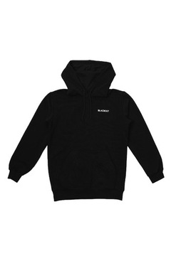 Czarna, bawełniana bluza z kapturem, hoodie 