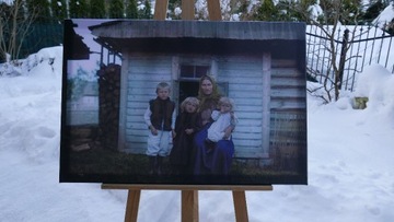 Fotografia zbiorowa rodziny góralskiej 75x50cm