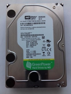 Dysk HDD 2TB WD20EURX SATA III