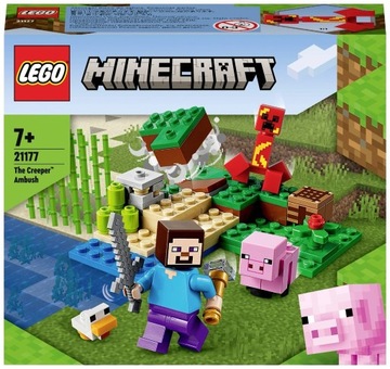 Lego Minecraft 21177 - Zasadzka Creeper'a- NOWY