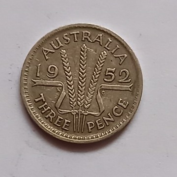 3 PENSY z 1952 r Anglia , srebro